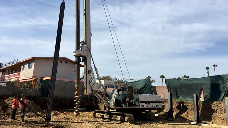 Caisson Drilling, Caisson Installation, Foundation Support, California Engineering, Coastal Engineering Services, Building Stability, Structural Engineering, California Construction, Rebar Fabrication, Concrete Placement